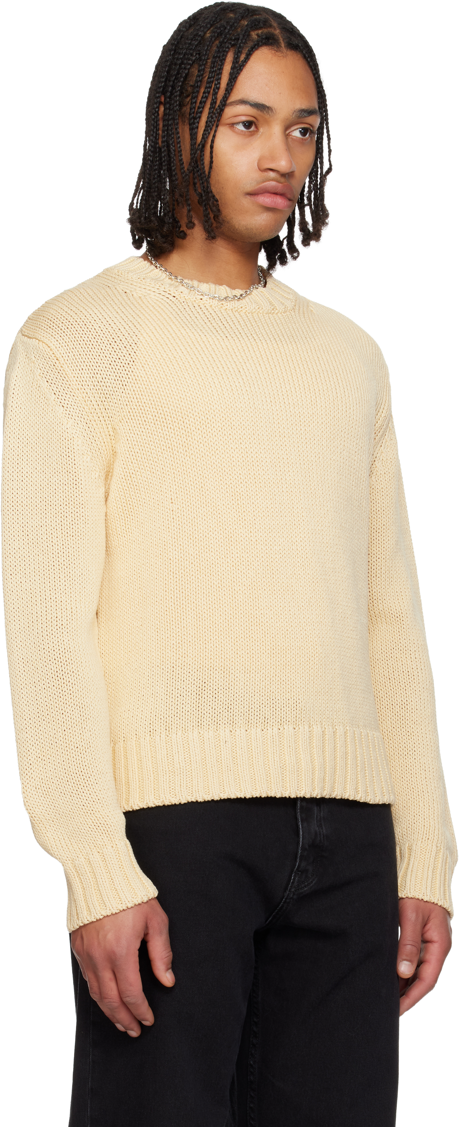 Yellow Frederik Cotton Sweater