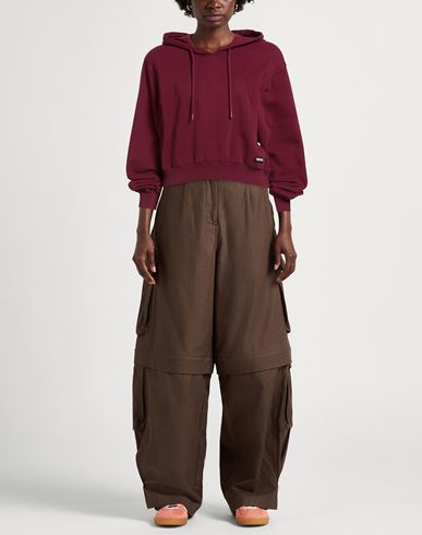 Woman Sweatshirt Burgundy Size 10 Organic cotton