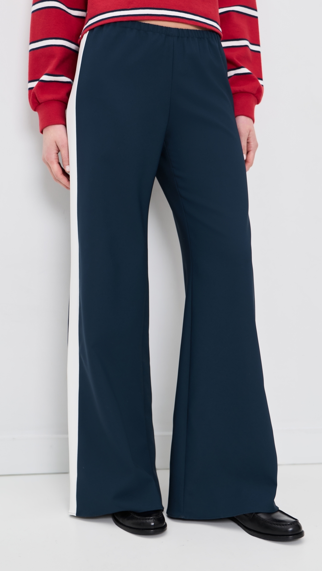 Side Stripe Colby Pants Navy/Ivory