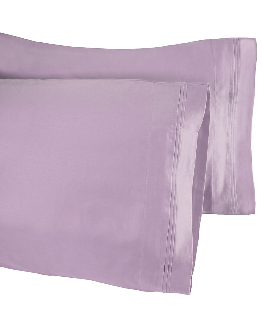 Superior 650-Thread Count Solid 2Pc Egyptian Cotton Pillowcase Set