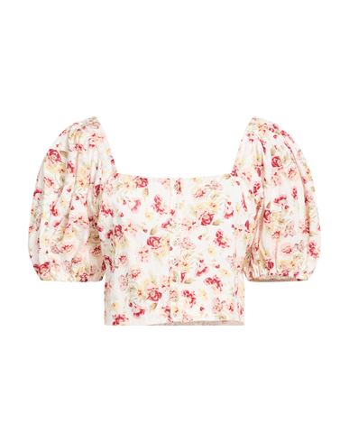 Woman Shirt Off white Size L Cotton, Linen