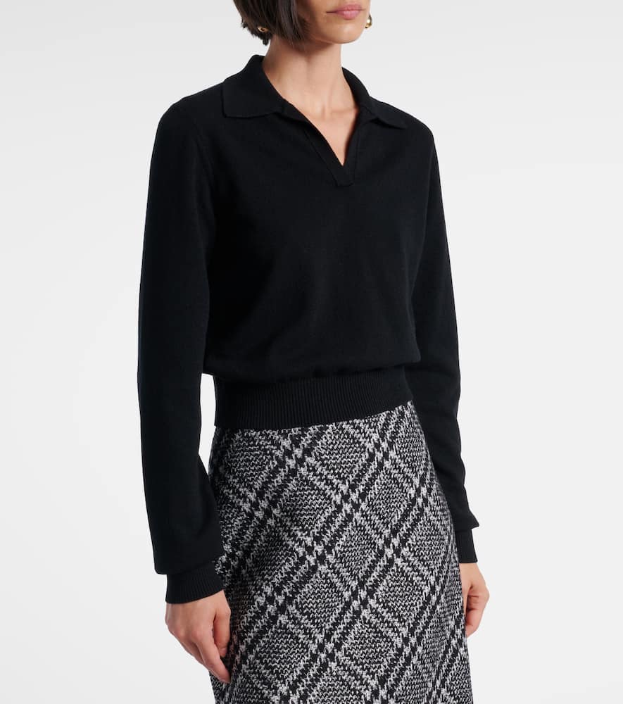 Cashmere polo sweater
