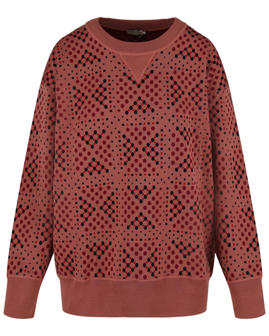 Crewneck Polka Dot Wool Sweater