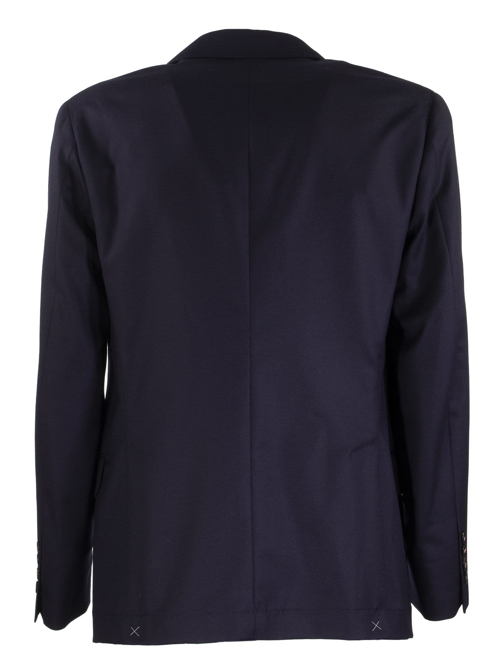 Single-breasted Jacket Deconstructed Virgin Wool Jacket
