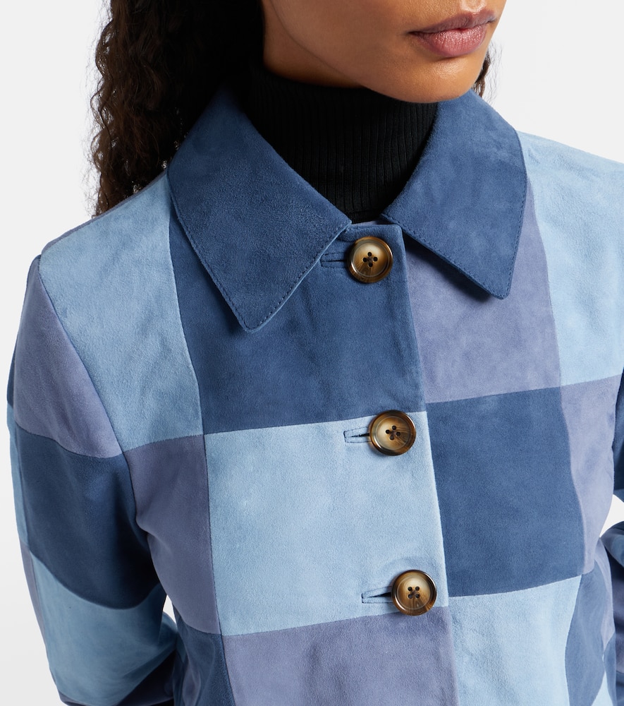 Patchwork suede jacket