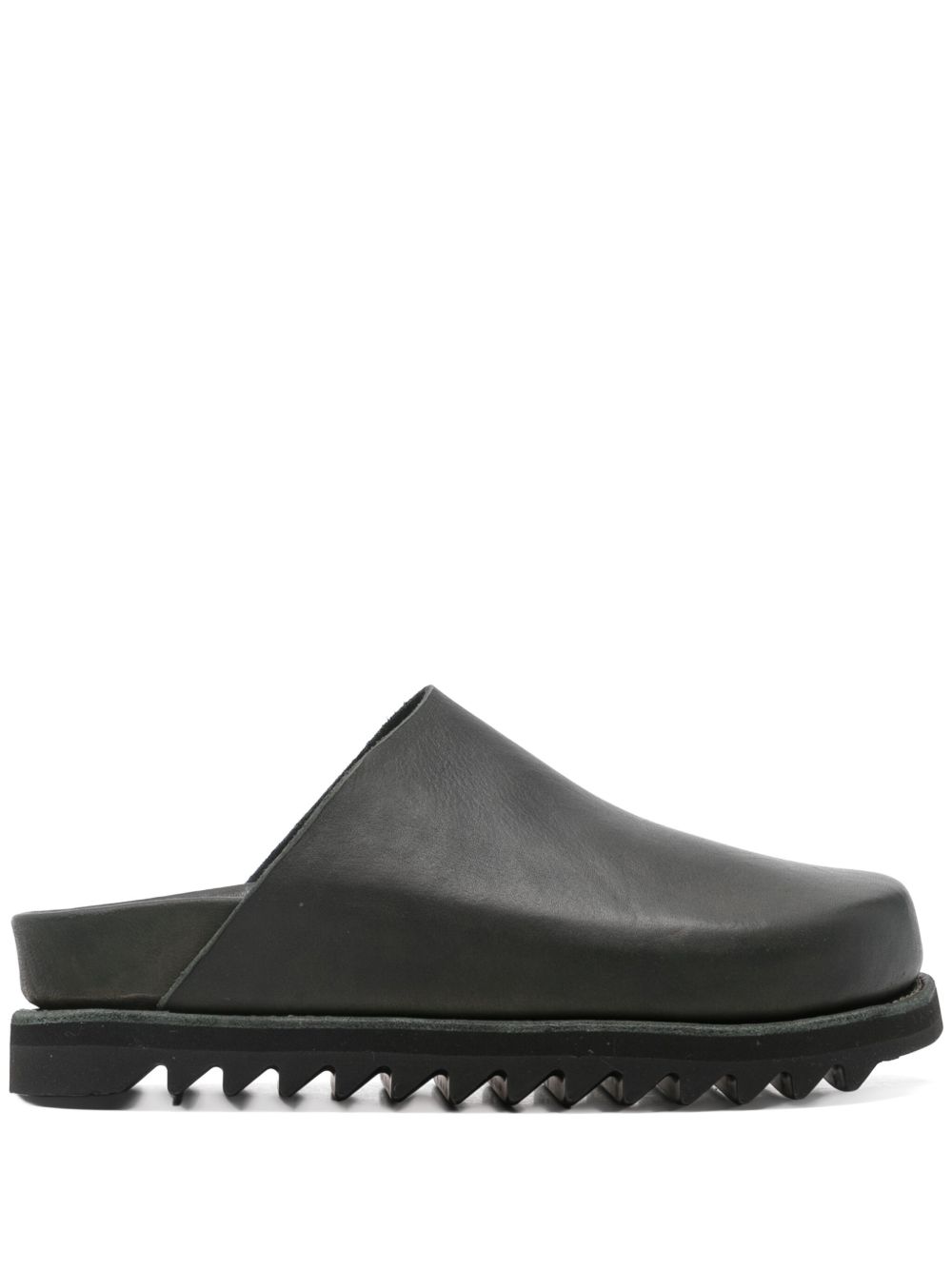 Guidi leather slides - Green