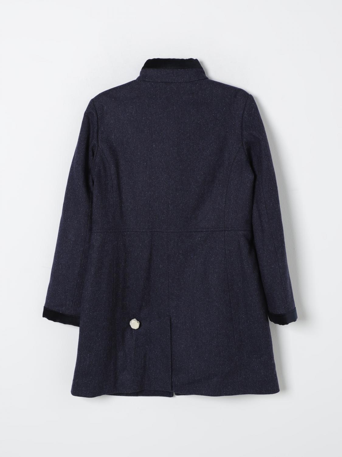Coat Kids color Blue