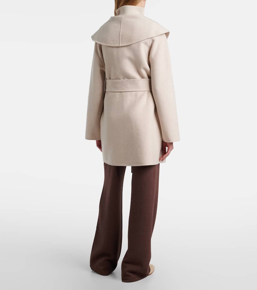 Edgemere wool-blend wrap jacket