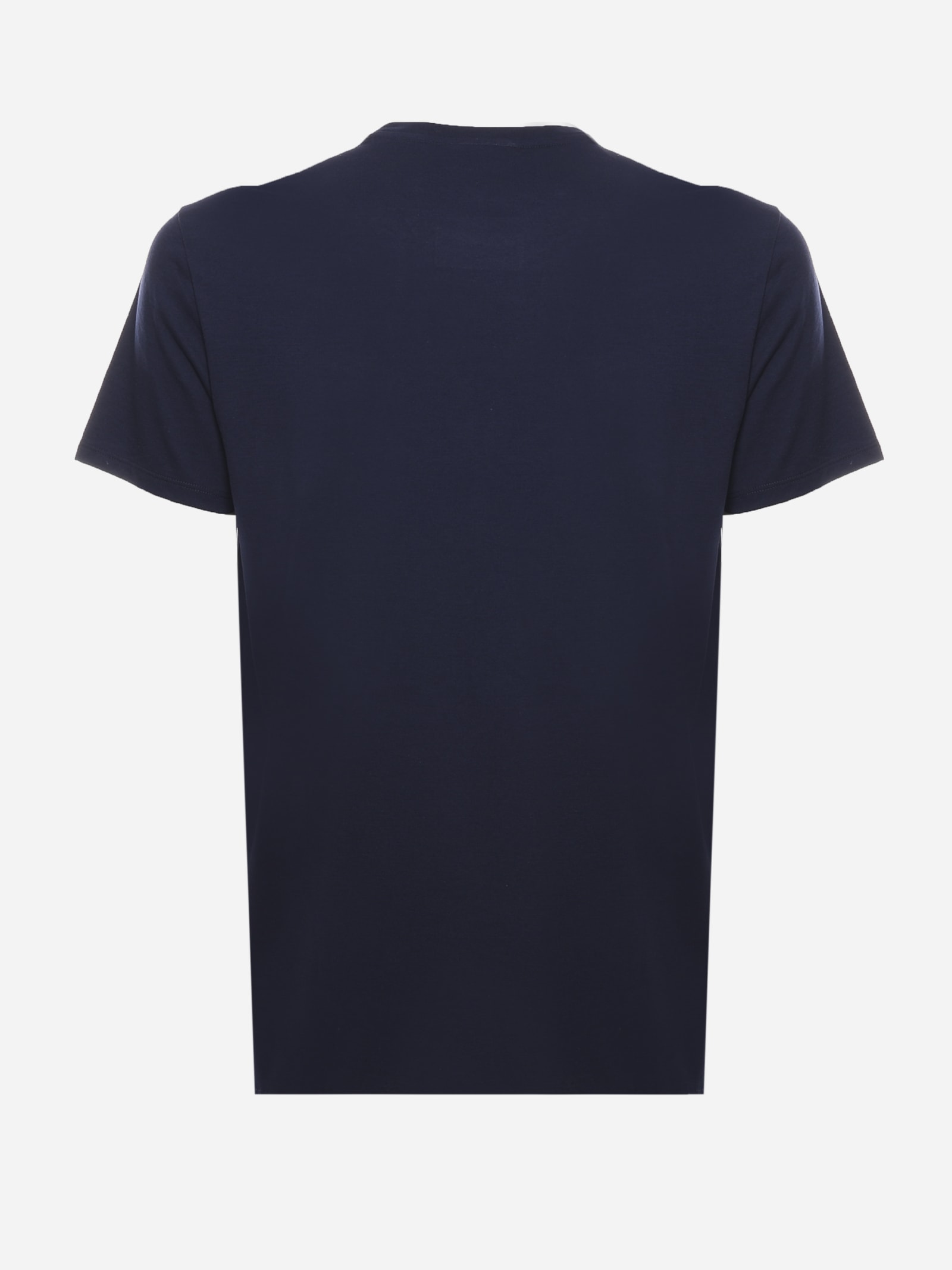 Navy Blue T-shirt In Cotton Jersey