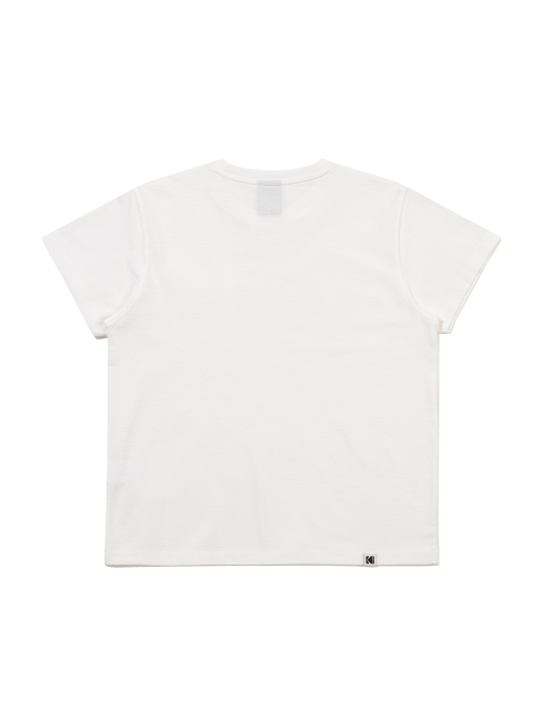 Rainbow Sorona Pocket Short Sleeve T-Shirt Women WHITE