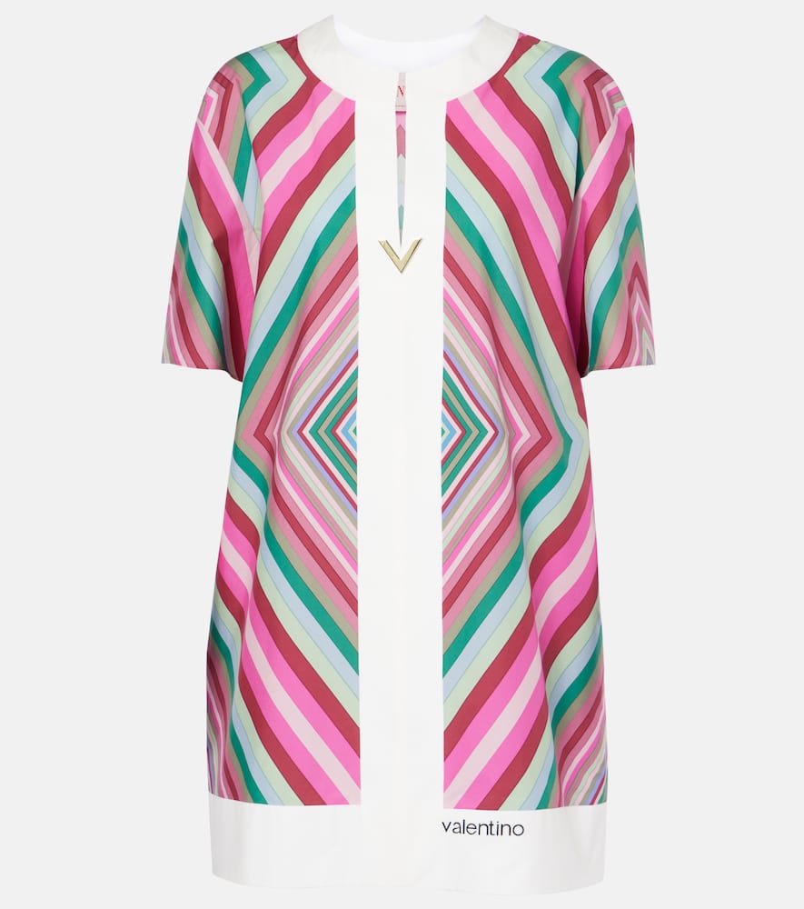 VGold Rhombus 75 cotton poplin minidress