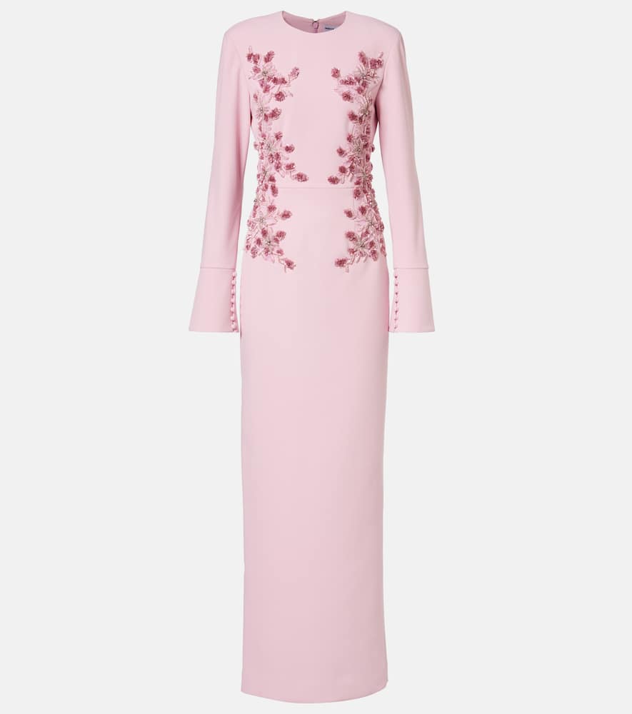 Lulee embellished floral gown