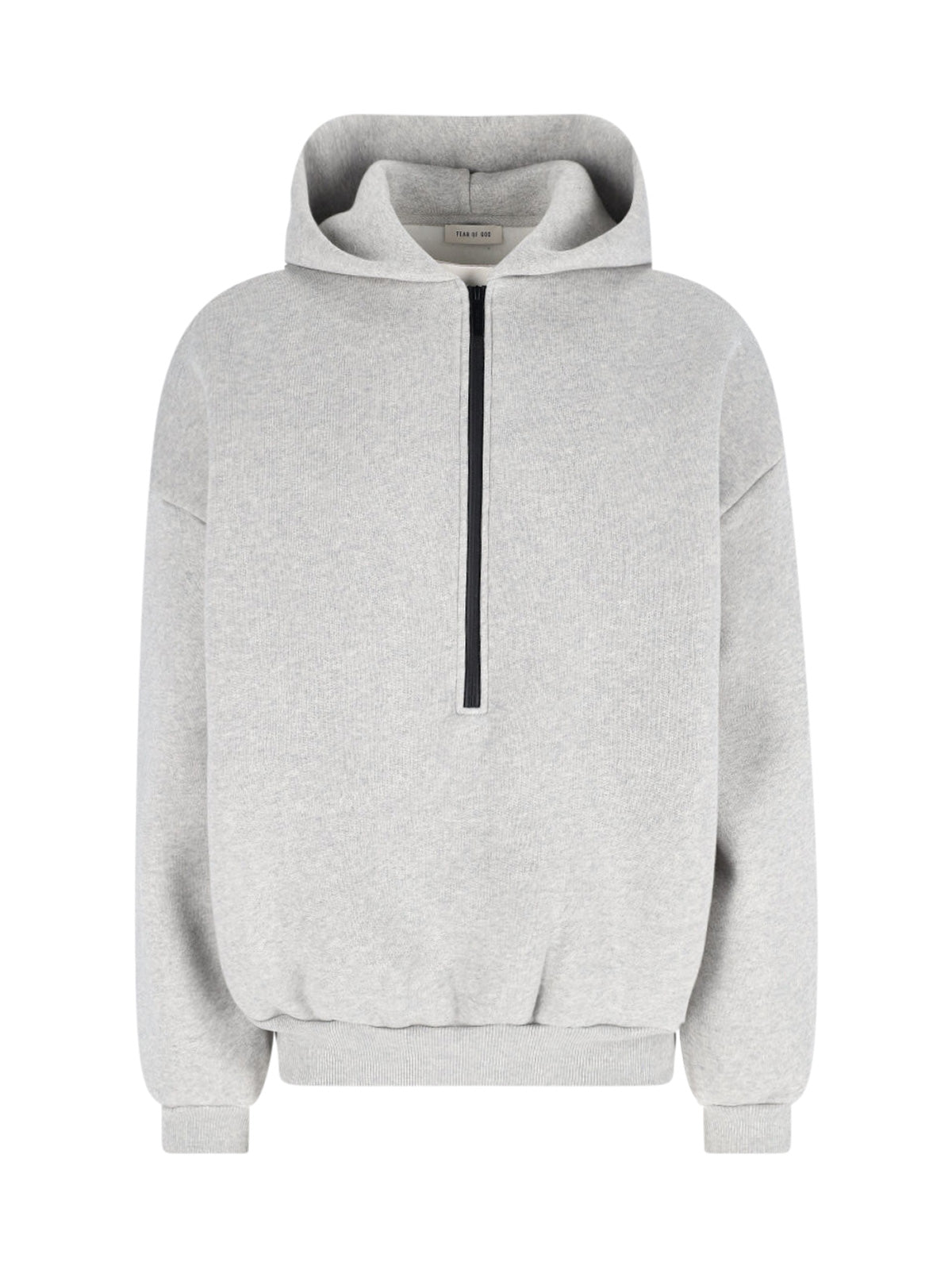 Men's Relaxed Cotton-Blend Sweater with Ribbed Cuffs & Pocketing