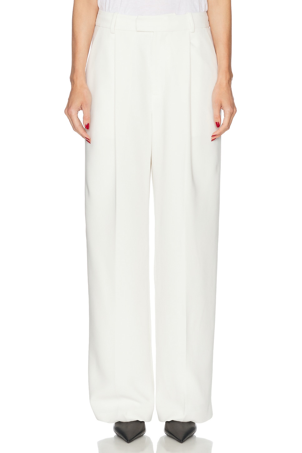 L'Academie by Marianna Gulia Trouser in Ivory - Ivory. L also in