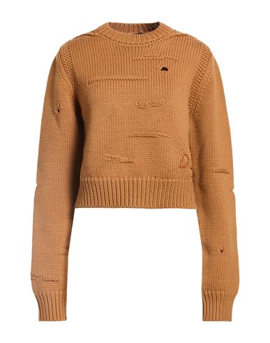 Woman Sweater Camel Size M Wool