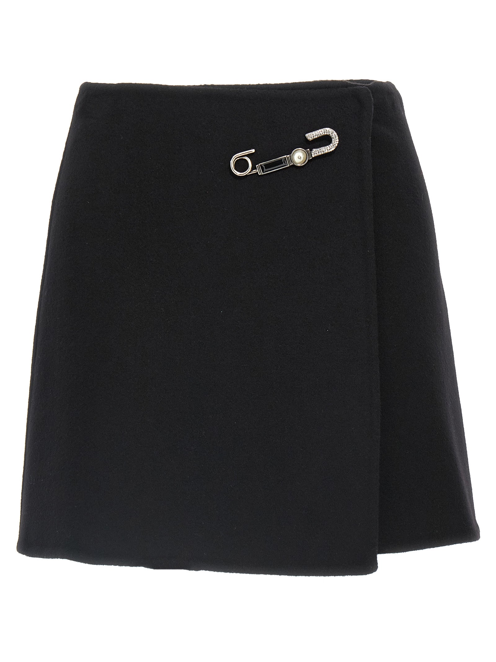 Virgin Wool Skirt — Black