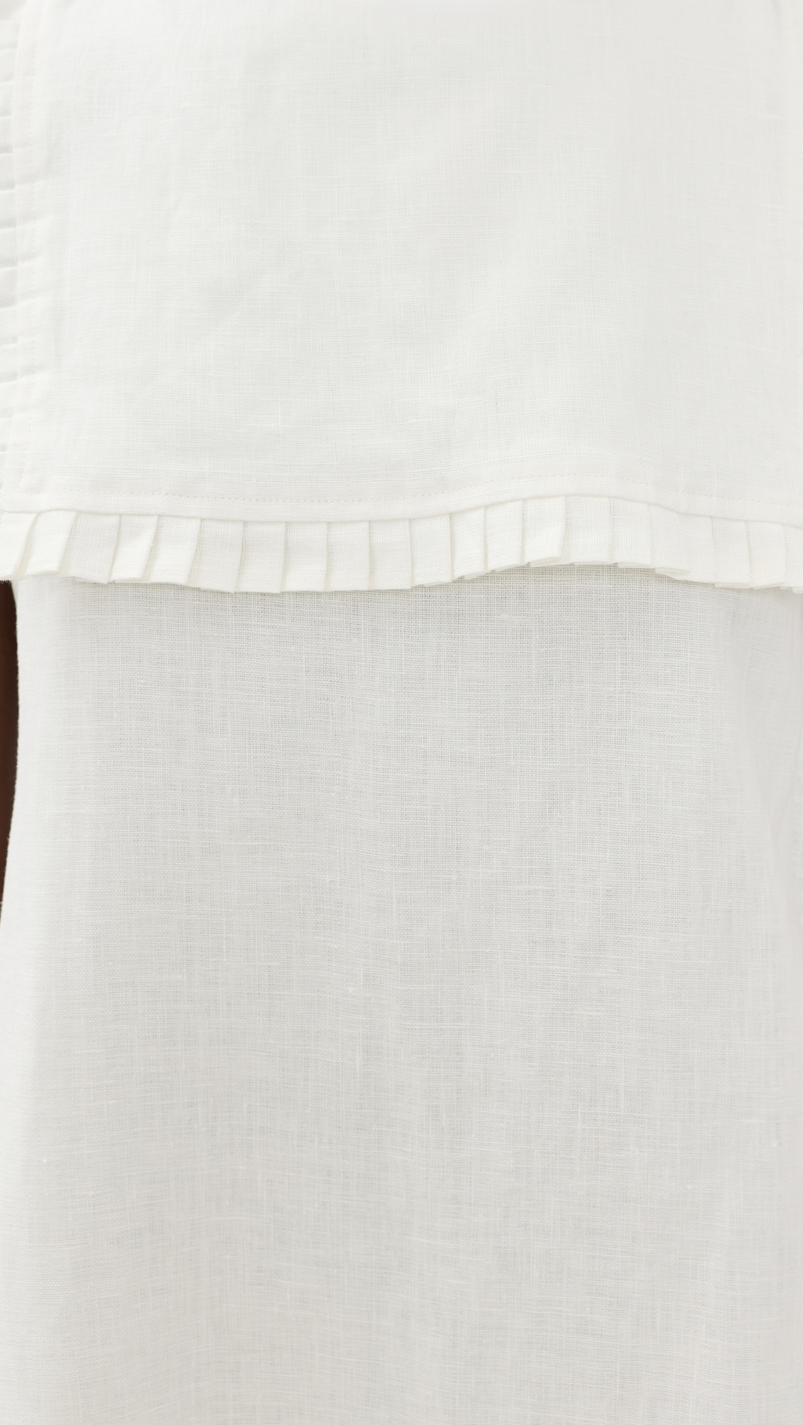 Agnes Linen Mini Dress White