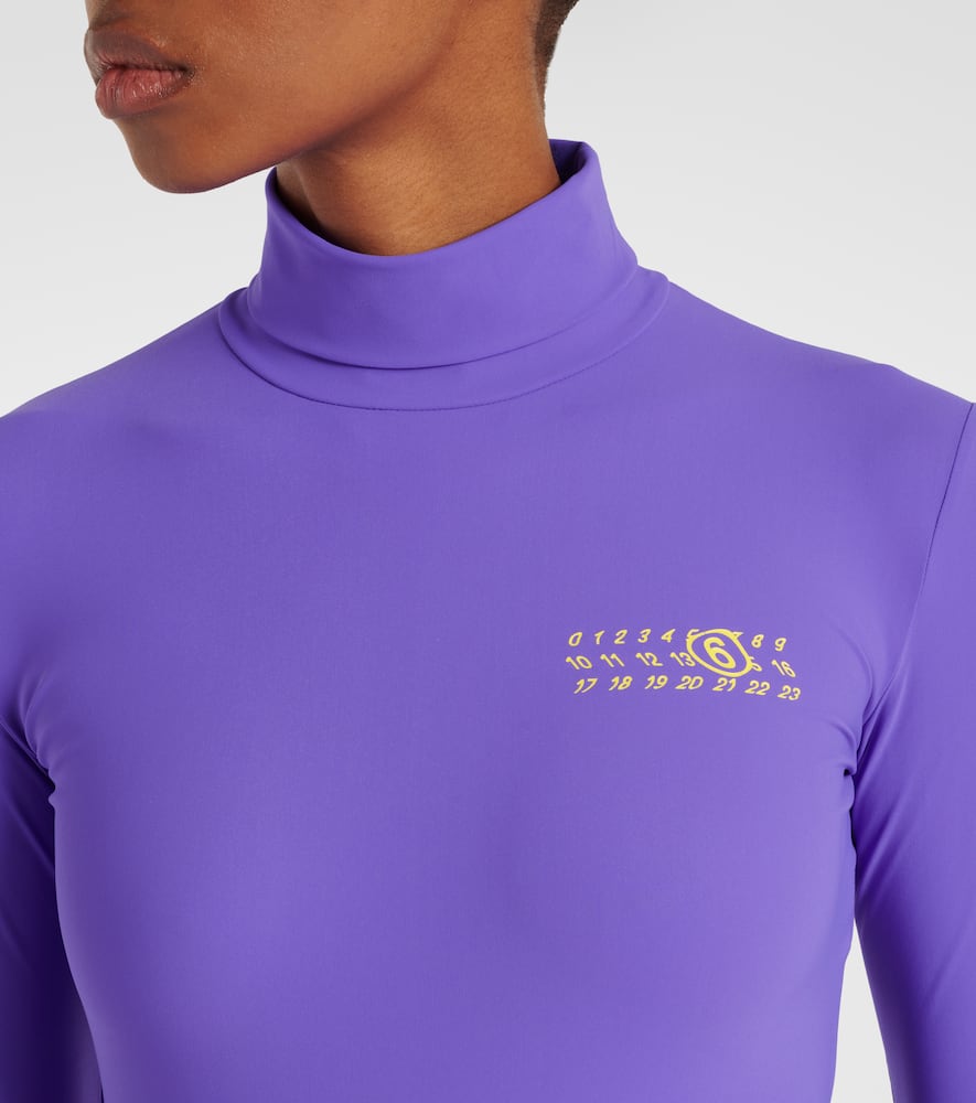 Logo jersey bodysuit