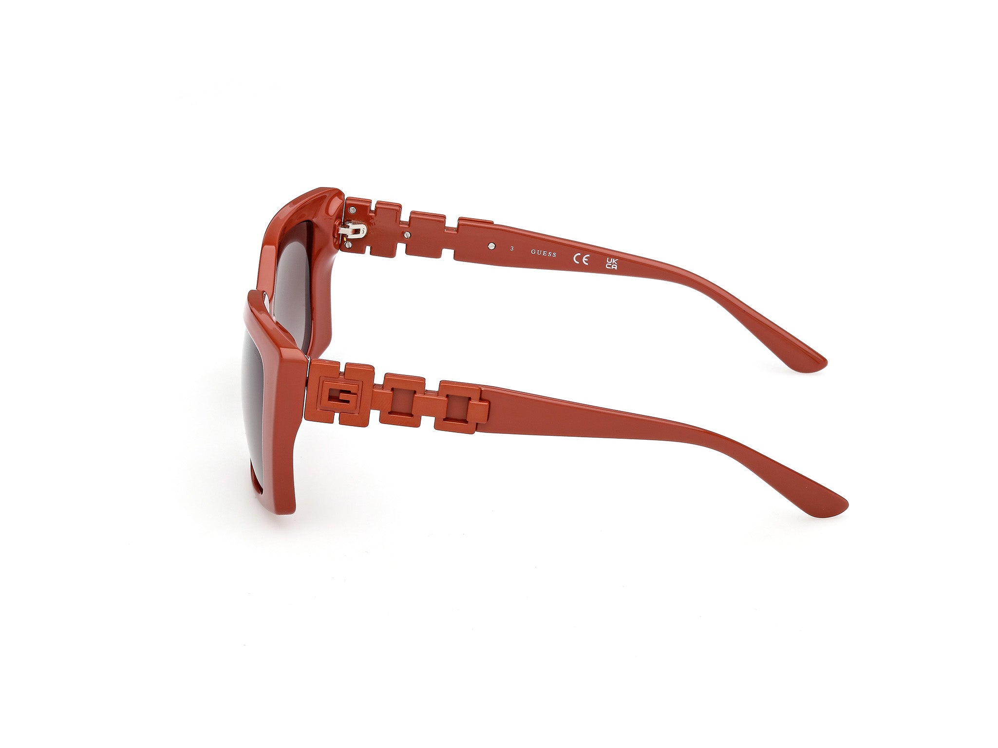 Guess Mujer Guess GU00265-H 44F Gafas de sol Inyectado Naranja Marrón Cuadrada Norma