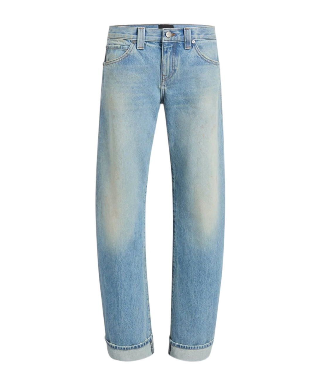 Karo low-rise curved leg jeans