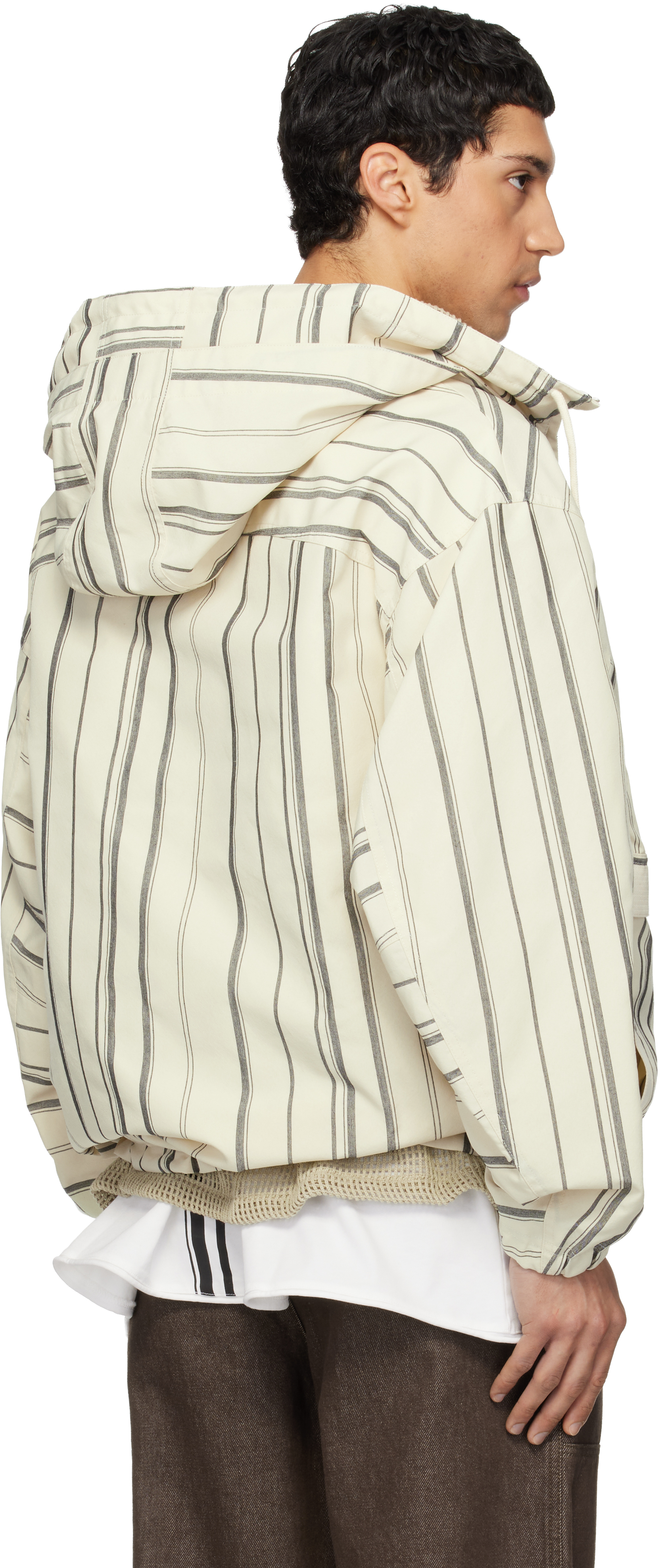 Beige Windbreaker Jacket
