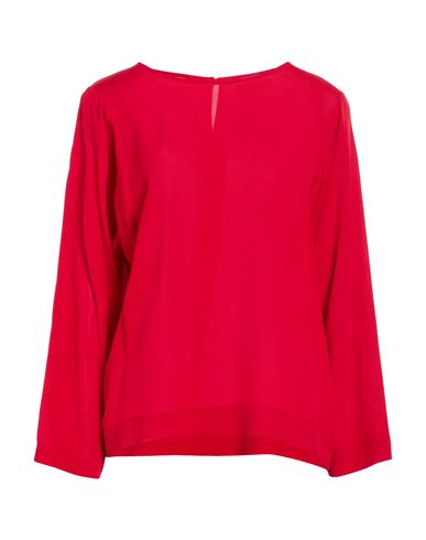 Woman Top Red Size 4 Acrylic, Silk