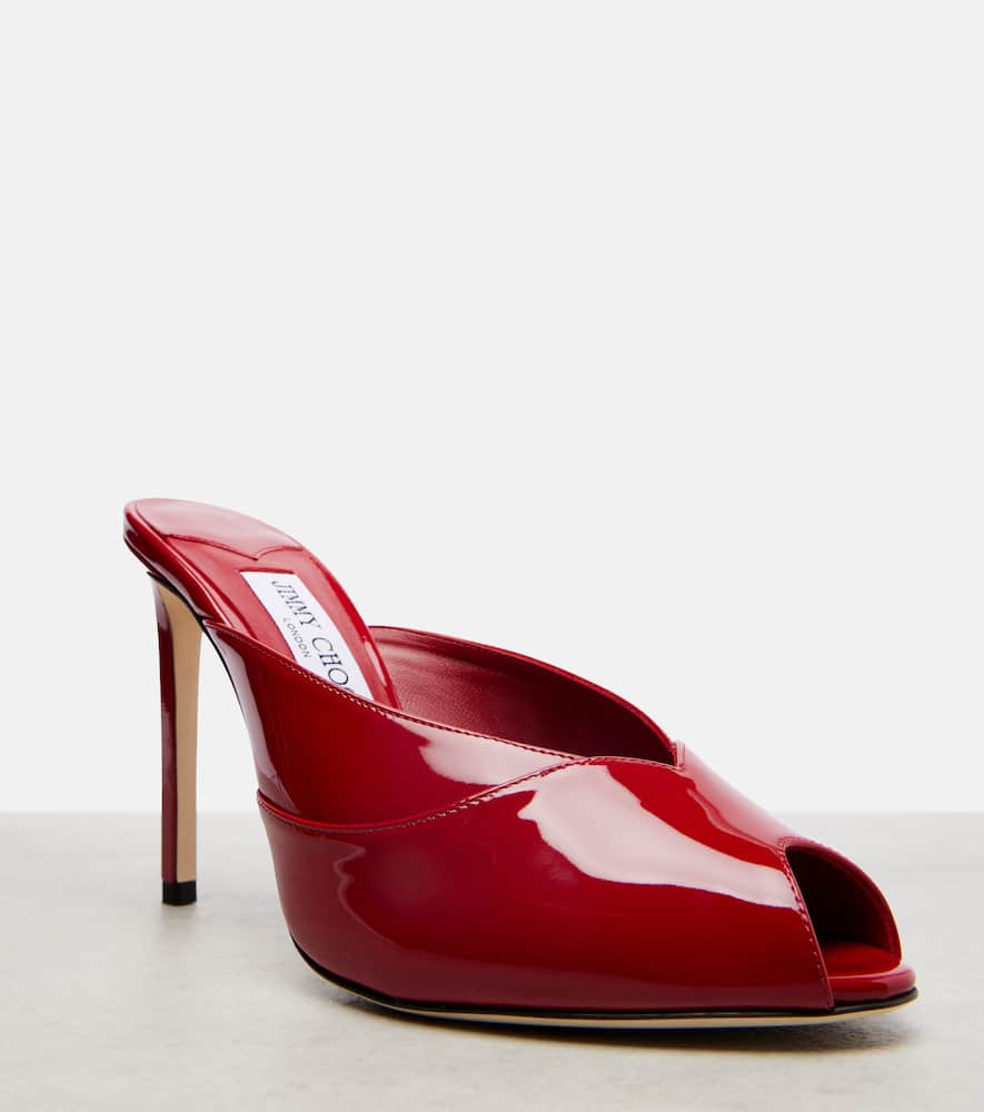 Brigitte 100 patent leather mules