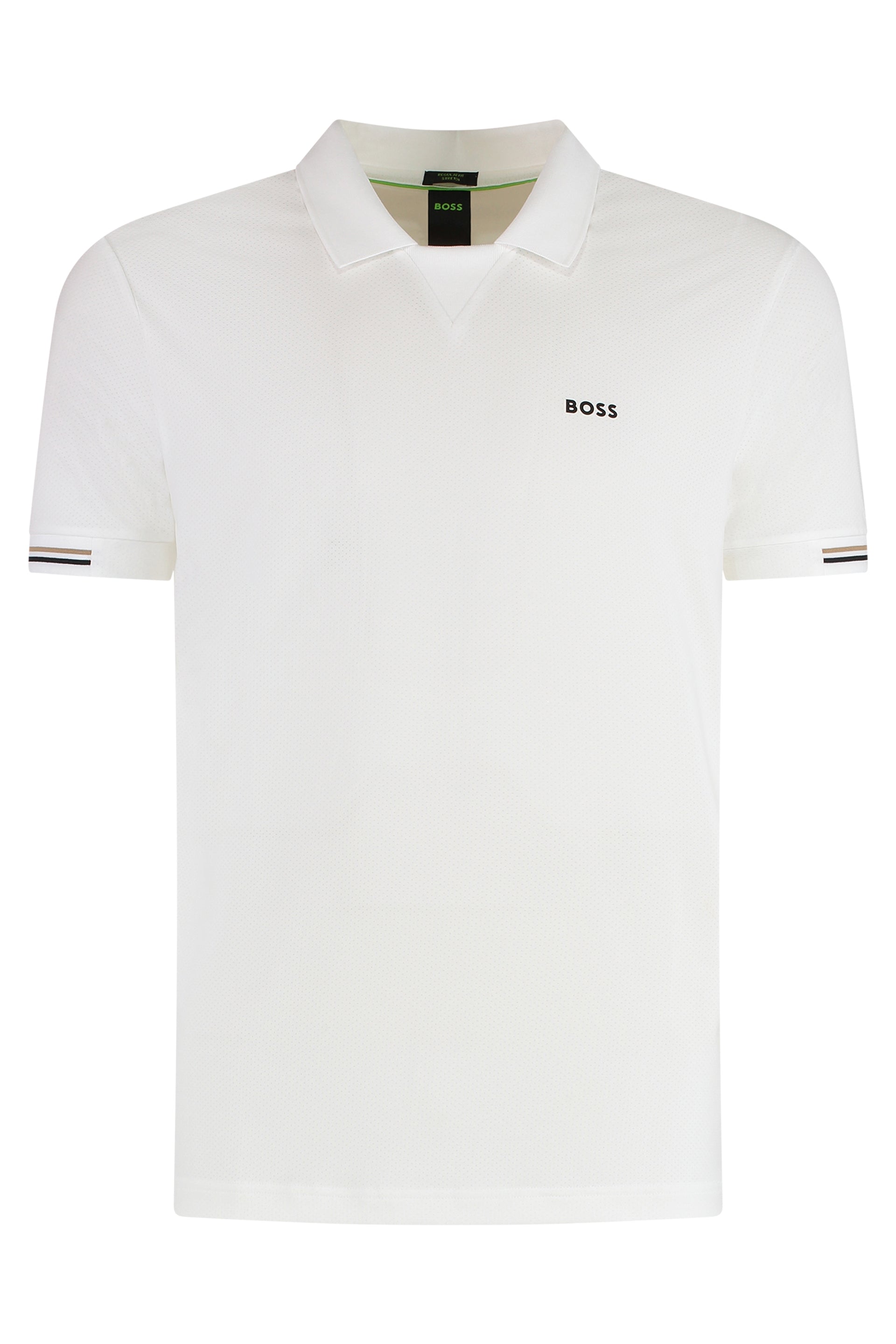 Technical Polyester Blend Polo Shirt — White