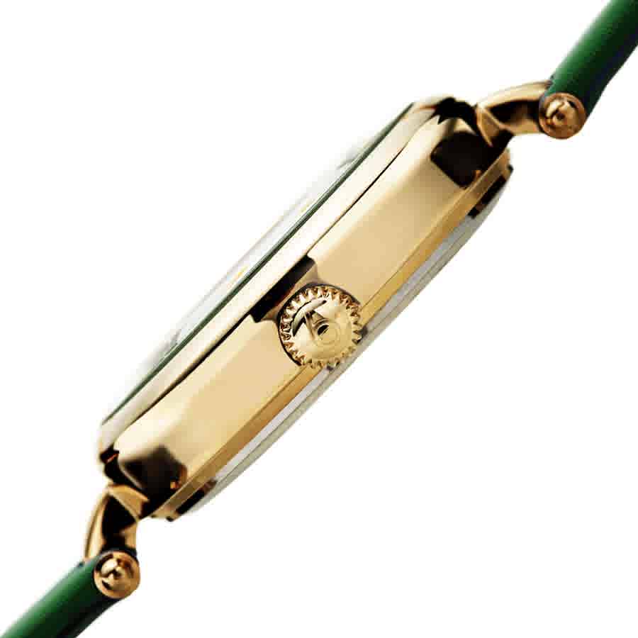 Pretty Butterfly Quartz Crystal Green Dial Ladies Watch BUR233GN