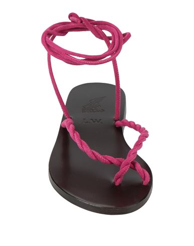 Woman Thong sandal Fuchsia Size 10 Leather