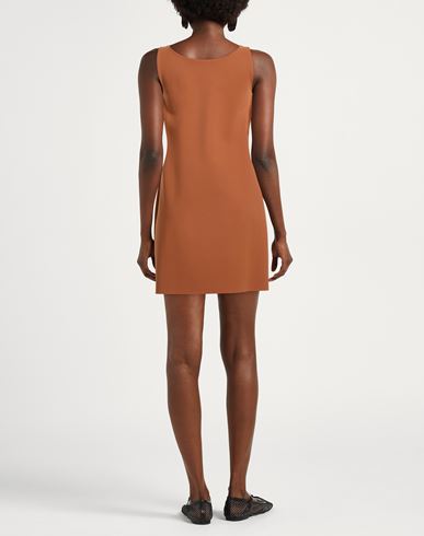Woman Mini dress Brown Size 4 Polyamide, Elastane