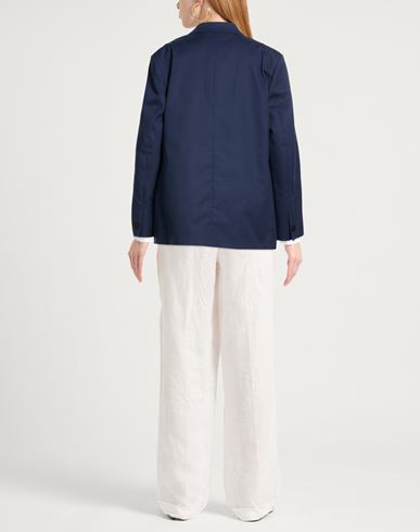 Woman Blazer Navy Size 6 Polyester, Cotton