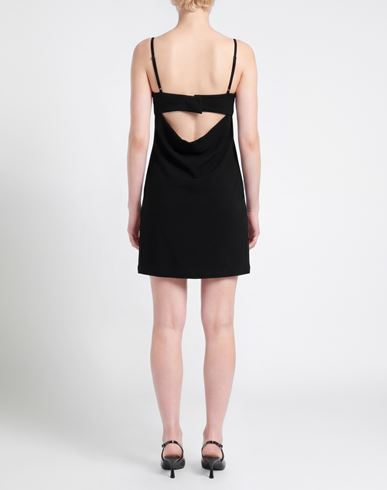 Woman Mini dress Black Size XL Viscose, Polyamide, Elastane