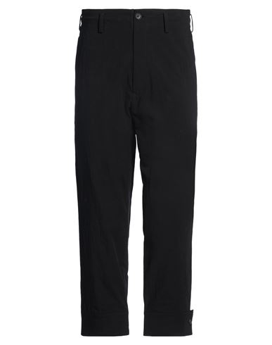 Man Pants Black Size 1 Cotton, Linen
