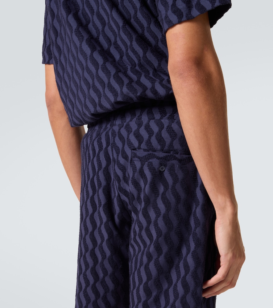 Augusto cotton-blend terry shorts