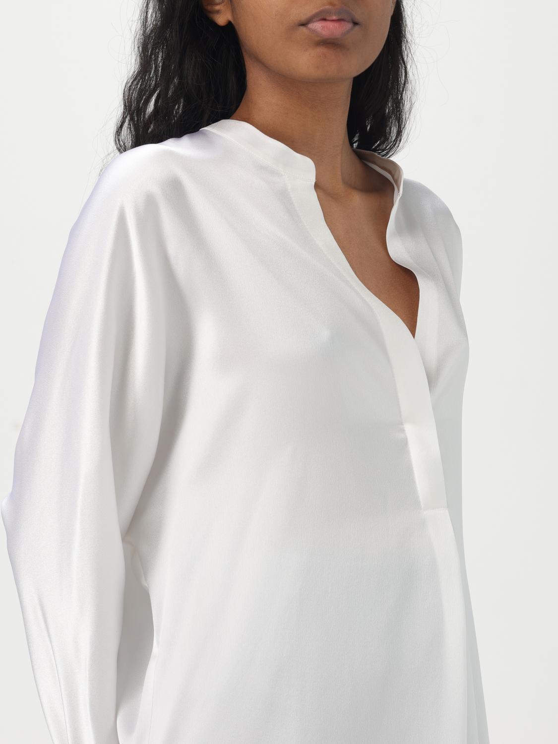 Silk Banded Collar Blouse