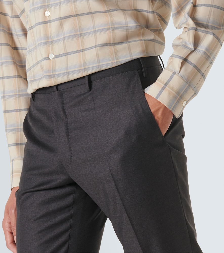 Virgin wool tapered pants