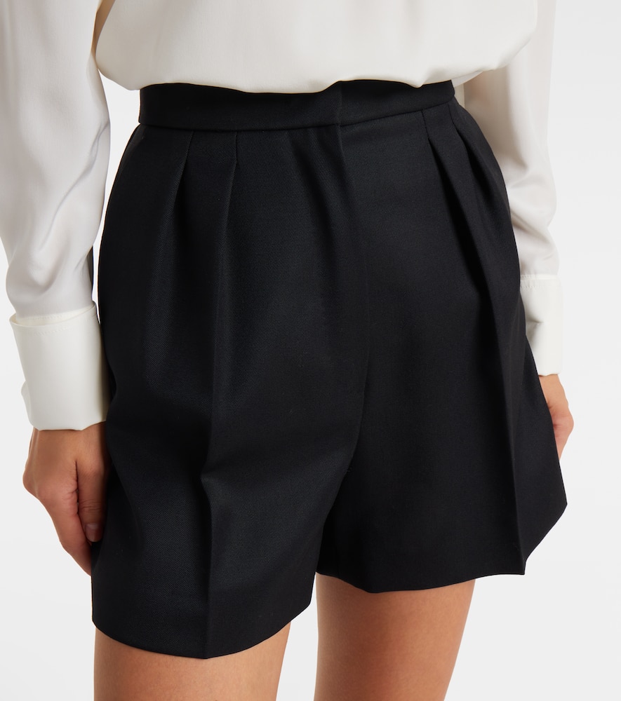 Ozieri high-rise virgin wool shorts