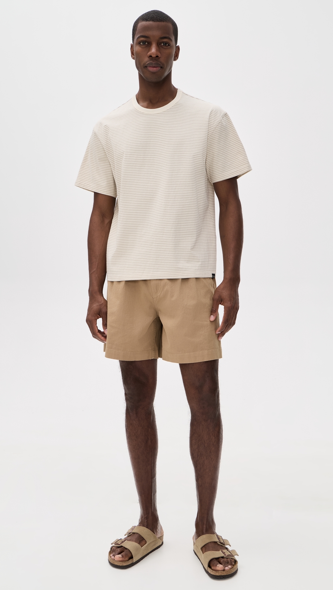 Kip Stripe Tee Dune Stripe