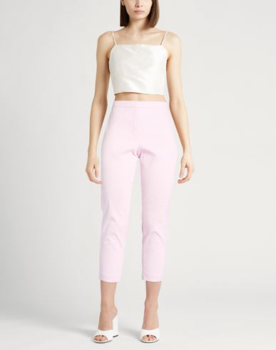 Woman Pants Light pink Size 2 Linen, Viscose, Elastane