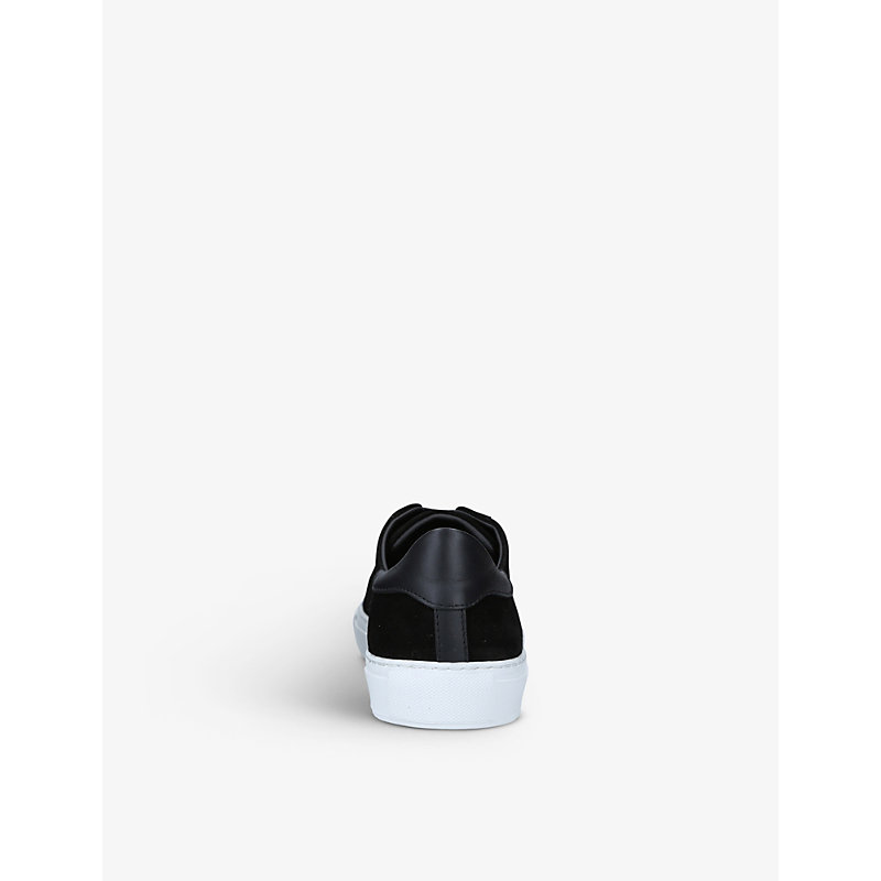 Mens Black Clean 90 Suede Trainers