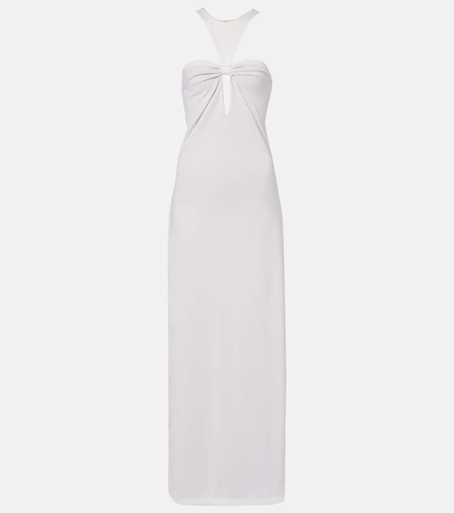 Open-back maxi dress