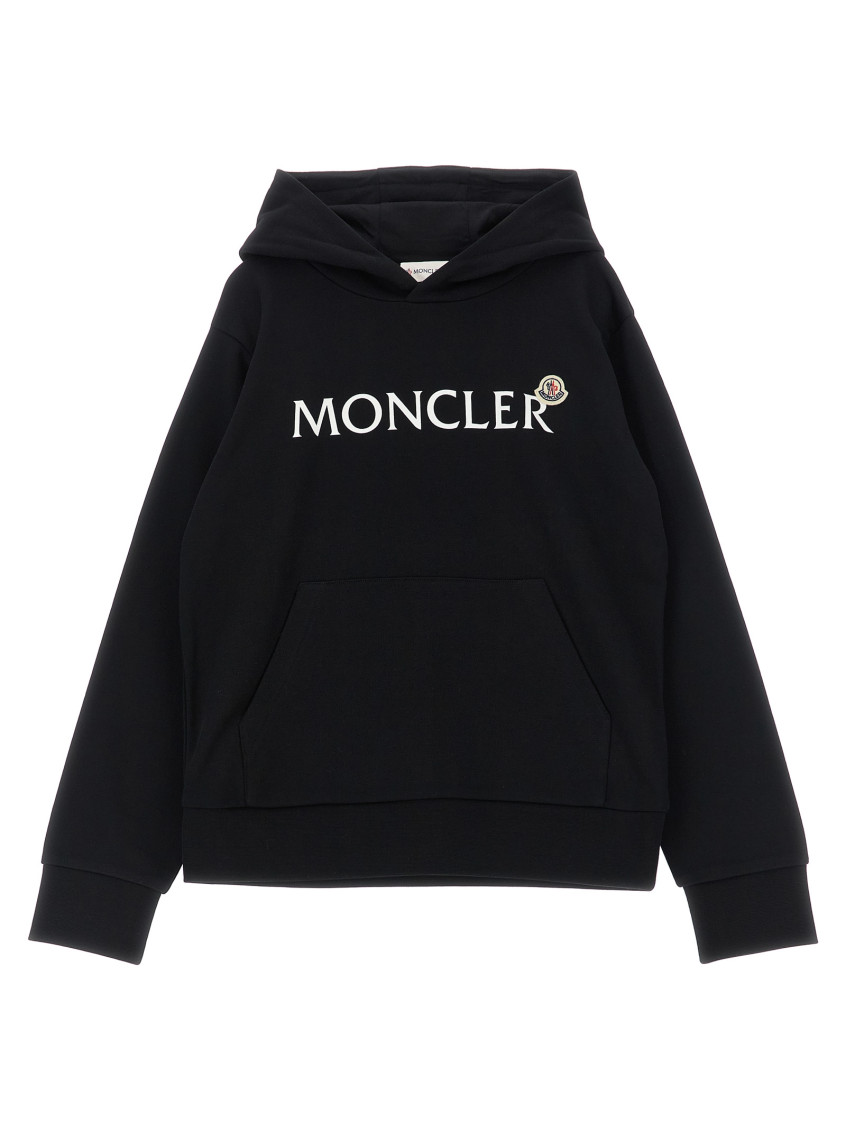 Boys Black Logo Hoodie