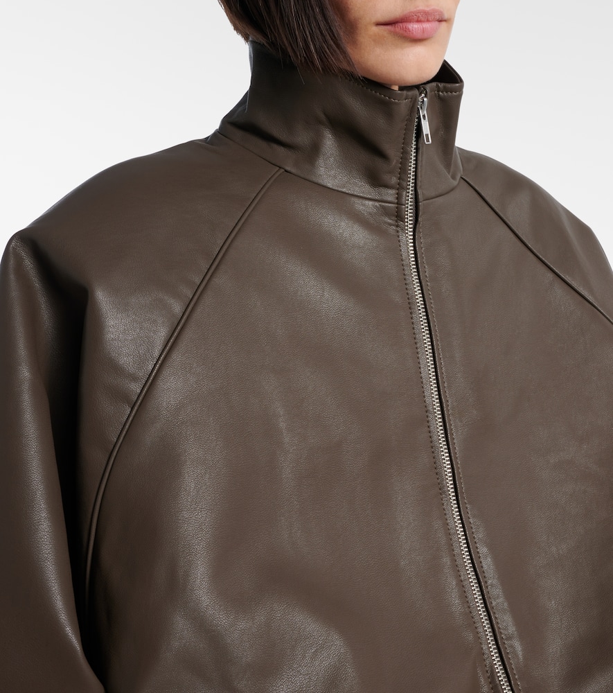 Senta faux leather bomber jacket