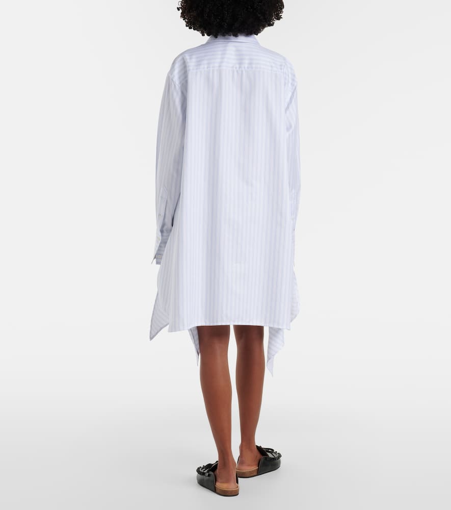 Striped cotton minidress