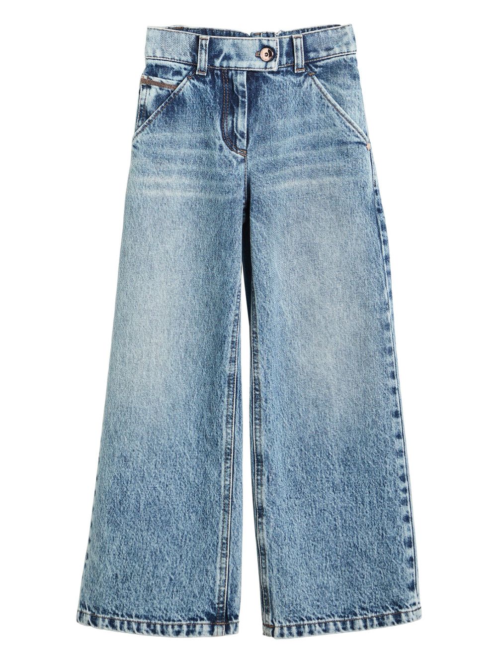 Flared denim trousers - Blue