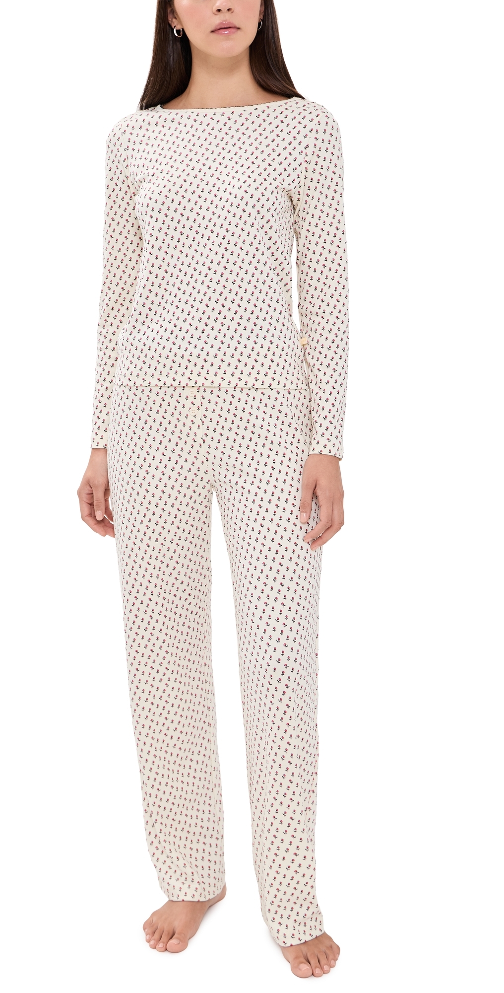 Ellie Pajama Set Petite Posies Print