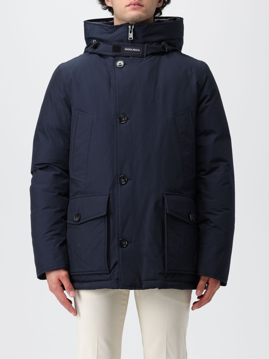 Coat Men color Blue