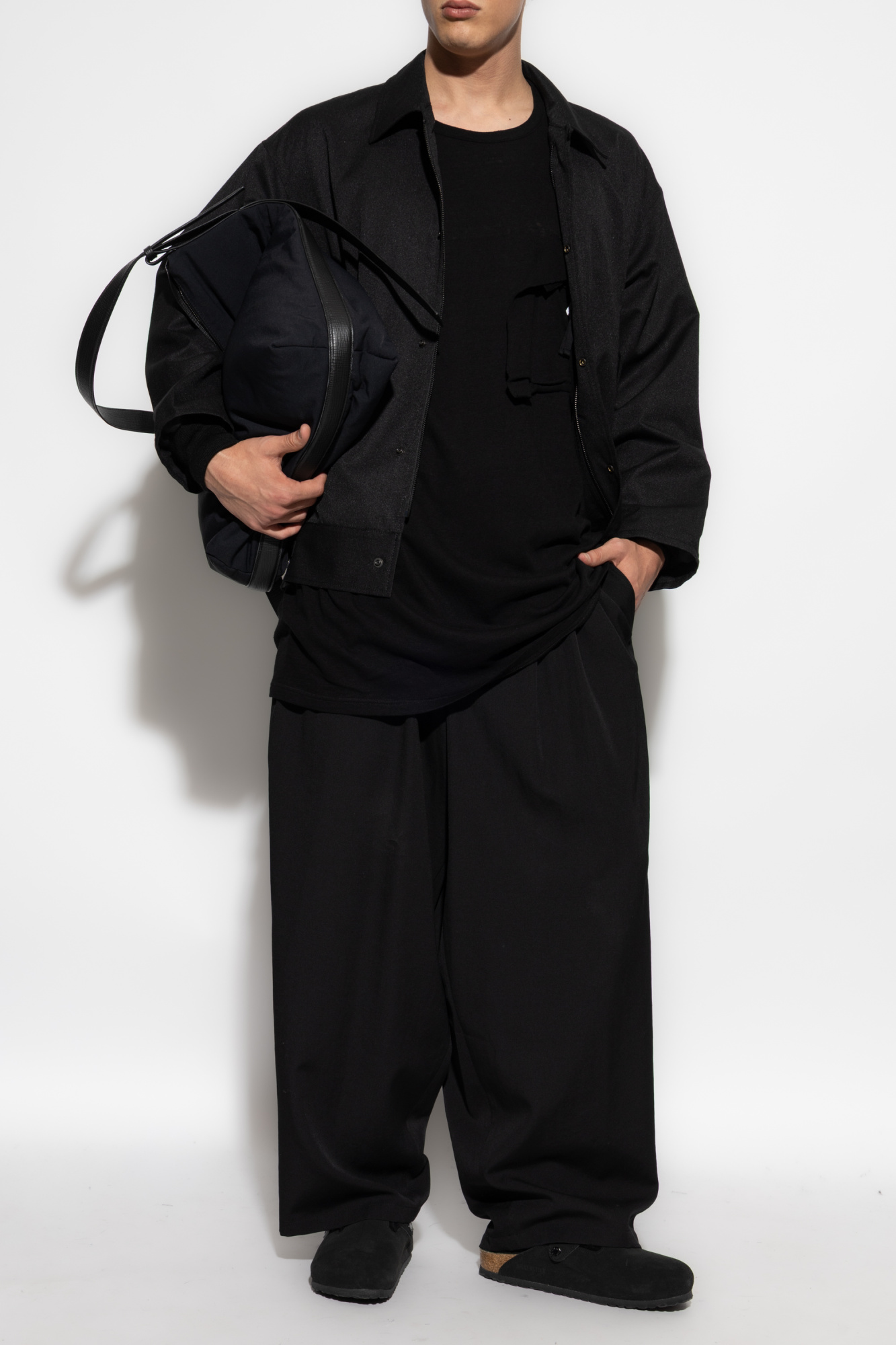 Jacket With Pockets, Men's, Black