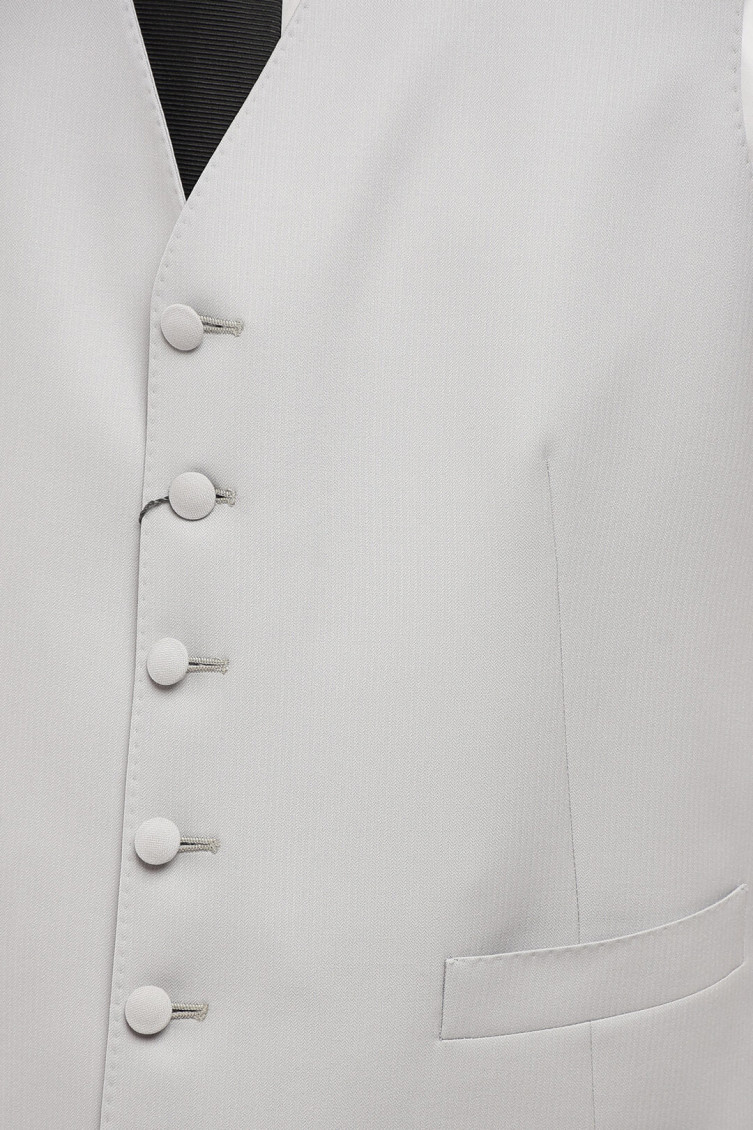 Light Grey Six Button Waistcoat
